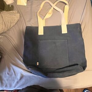 Blue and Cream Tote Bag